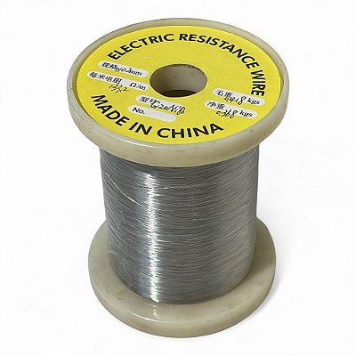 Fio Níquel Cromo 80/20 0.02mm para Resistências - 400g