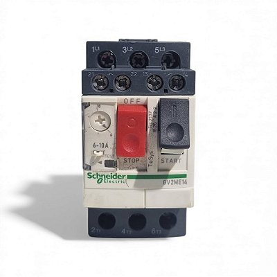 Disjuntor Motor Tripolar 6-10a 100ka Gv2me14 Schneider