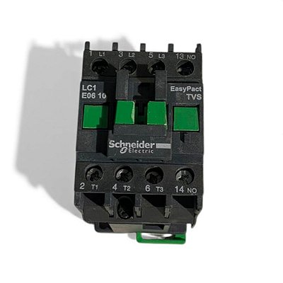Contator Tripolar 6A Schneider - LC1E0610 380V 1NA