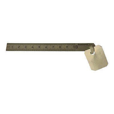 Régua Aço Inox Format - 10cm Graduação Milimetrada