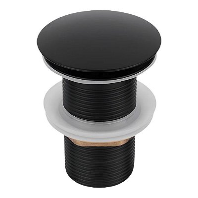 Válvula Click 1 1/4 Aço Inoxidável 304 Preto Fosco Premium
