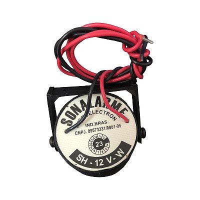 Alarme Sonoro Sonalarme SH-12V-W 12Vdc Bitonal