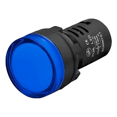 Botão Sinalização Led Azul 220V Giovenzana PLML4L220