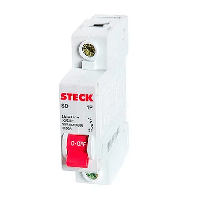 DISJUNTOR MONOPOLAR STECK SD-61.C.32 32A 3KA