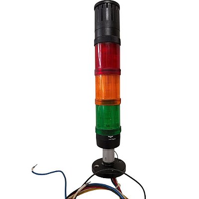 Torre de sinalização AUER Signal série CT5,com 3 luzes e 24V