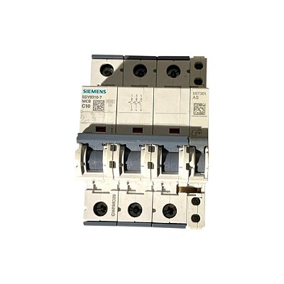 Disjuntor 5sy6310-7 C10 3p Siemens
