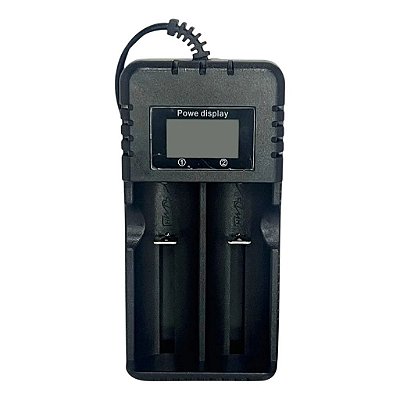 Carregador Duplo Lcd Bateria 18650 16340 14500 26650