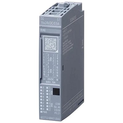 Módulo Saída Digital ET200SP 24Vcc 6ES71326BH010BA0 Siemens