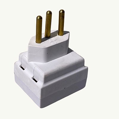 KIT 2 Plug Adaptador Pial Legrand 2P+T 690660 PIAL LEGRAND