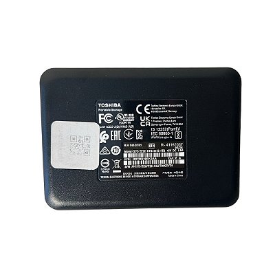 HD Externo Toshiba 1TB Canvio Basics DTB510-B 5V DC 1.0A