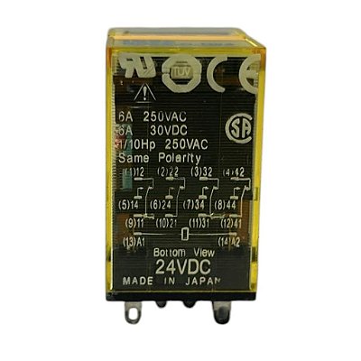 RELÉ DE USO GERAL 4PDT 6A 24VDC IDEC