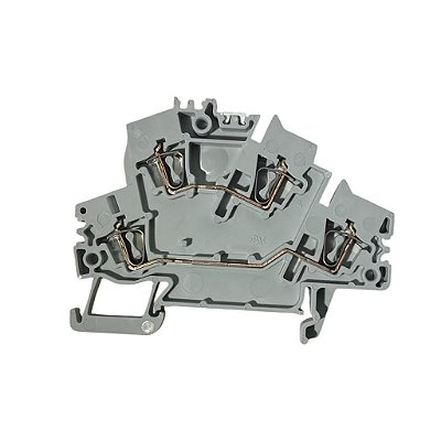 Kit 2 Borne Conector Mola Duplo 2,5mm Zdk 2,5-2 / 1492-LD3