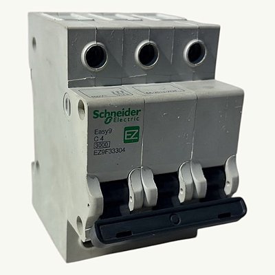 Disjuntor 3p 4a C 3ka 230v Easy9 Ez9f33304 para Schneider