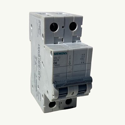Disjuntor Bipolar para Siemens 5sl12 Mcb Curva C 6a 400v 3ka