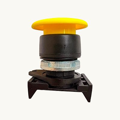 KIT 2 Botao Cogumelo 22mm Amarelo Giovenzana - PPFN3M4N