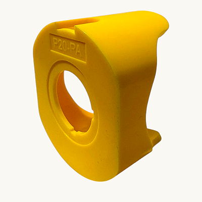 Proteção Guarda Alta para Botão de Emergência 22mm Amarelo