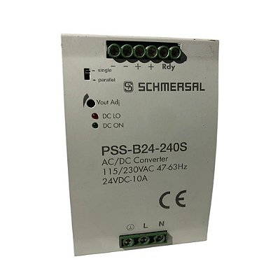 Fonte de Alimentação PSS-B24-240S 10A 115/230VAC 24VDC