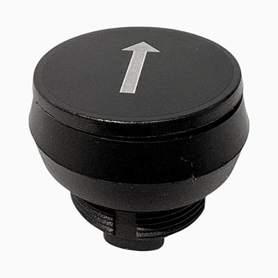 KIT 5 Botao Pulsador Seta Branca Giovenzana - PL005386