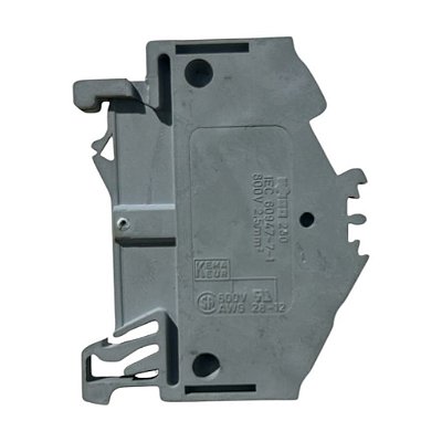 KIT 5 WAGO 280-641 Bloco de Terminais Passagem Cinza 2,5mm²
