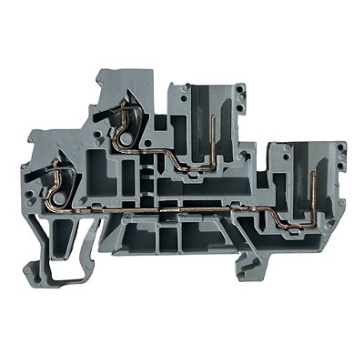 Bloco terminal dois níveis 1 condutor/1 pino 2,5 mm² 870-127