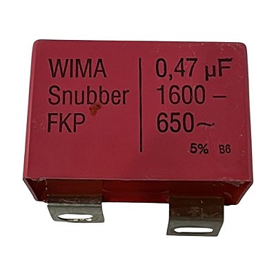 KIT 2 WIMA Snubber FKP0,47 UF 1600-650 Capacitor de Absorção