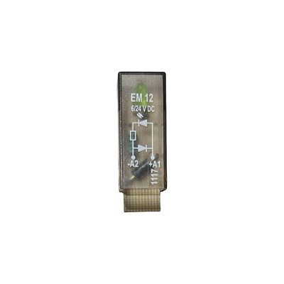 Módulo LED verde, 6-24VDC com diodo de proteção, A1+, EM12
