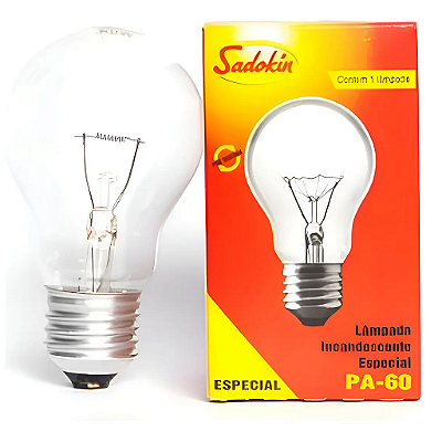 KIT 3 Lâmpada Incandescente Sadokin Pa-60w E-27 Especial