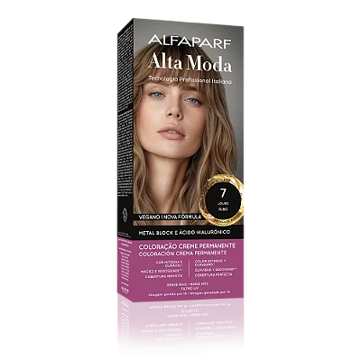 AlfaParf Alta Moda É Colore 7.0 Louro - Coloração Permanente