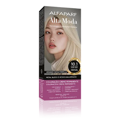 AlfaParf Alta Moda É Colore 10.1 Louro Extra Claro Cinza - Coloração Permanente