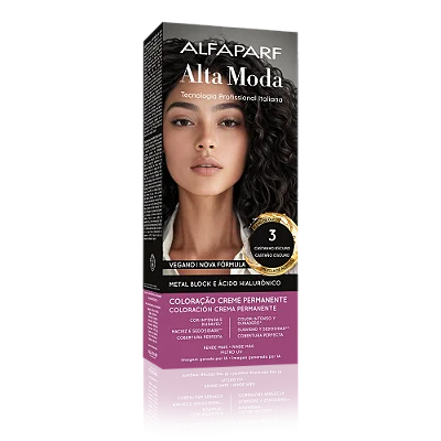 AlfaParf Alta Moda É Colore 3.0 Castanho Escuro - Coloração Permanente