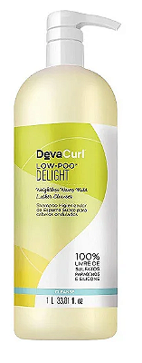 Deva Curl Low Poo Delight Shampoo de Espuma Suave para Cabelos Ondulados 1L