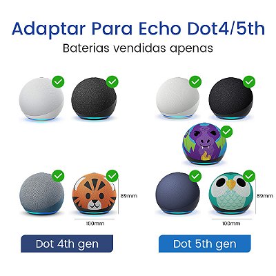 GGMM Base da bateria do novo Echo Dot 4/5ª geração para o Echo Dot 4/5ª (peq