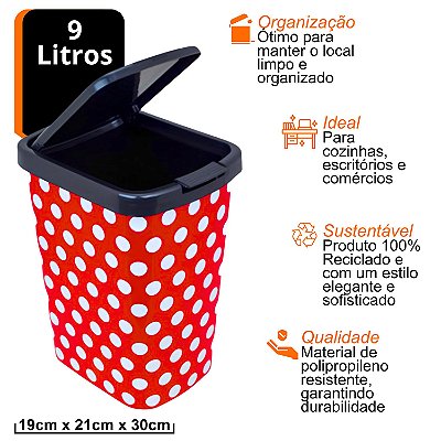 Lixeira Cozinha Com Tampa Lixeira Banheiro Cesto De Lixo Lata De Lixo Lixeira De