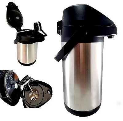 AZMS STORE - Garrafa Térmica 2,5l Quente E Frio Aço Inox ENVIO RÁPIDO PARA TO