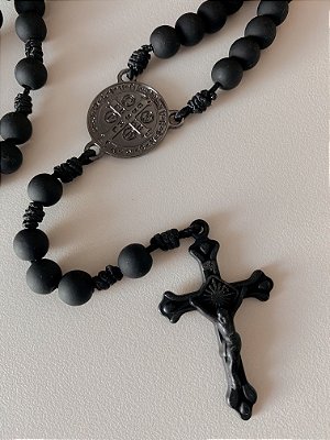 Terço São Bento Black