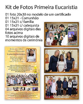 Kit Fotográfico – Primeira Eucaristia