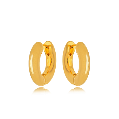 Brinco Dupla Elegância Dourado