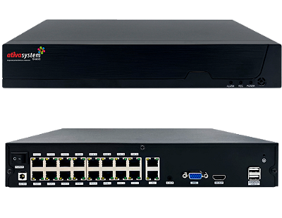 NVR IP Megapixel 32 canais IP POE + 32 Canais digitais