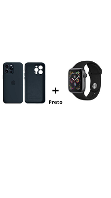 Kit Promocional Case Com Proteção de câmera + pulseira (preta)