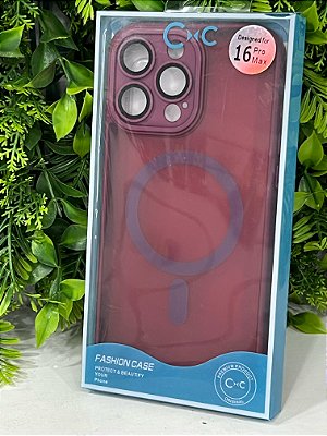 Capa Magnética com Proteção de Câmera – iPhone 16 Pro Max