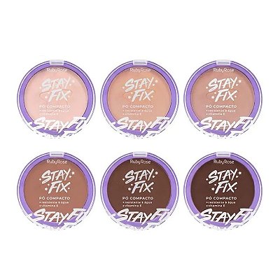 Pó Compacto Facial - Stay Fix Ruby Rose 10g