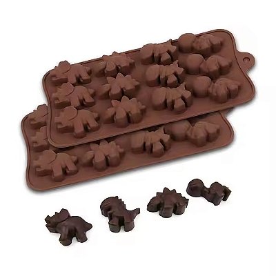 Molde Silicone Chocolate Bombom Dinossauro Fondant Biscuit
