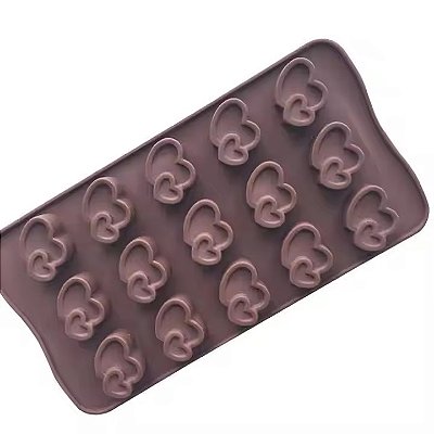 Molde Silicone Chocolate Bombom Recheado Lico Fino Luxo 20cm