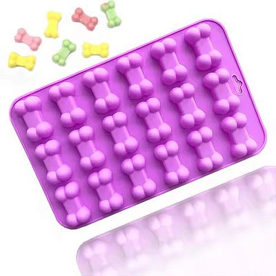 Molde Silicone Chocolate Ossinhos Osso Cachorro Pet Bichos