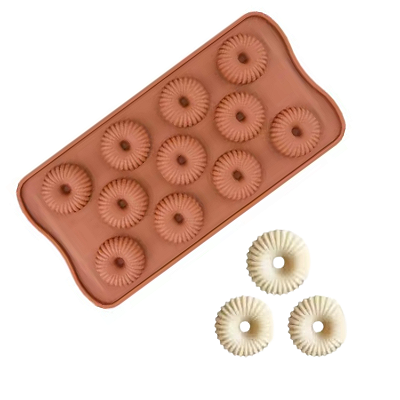 Molde Silicone Rosquinhas Biscoito Bombom Chocolate Fondant