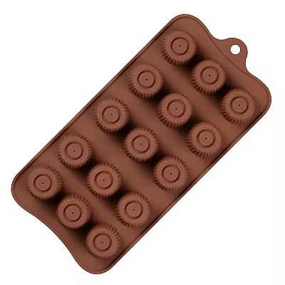 Molde Silicone Chocolate Bombom Doces Finos Licor 21,5cm