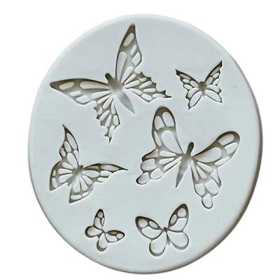 Molde Silicone Borboletas 7,5x7,5cm Confeiteiro Chocolate