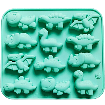 Molde Silicone Dinossauro Confeiteiro Chocolate Bolo Fondant
