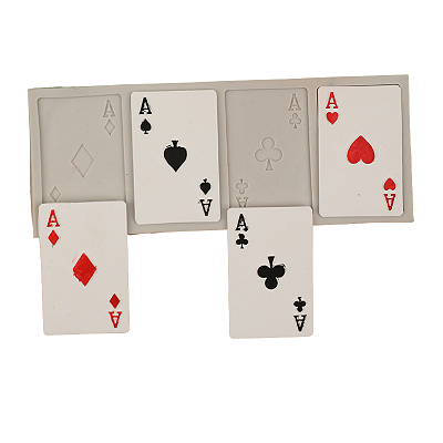 Molde Silicone Baralho Cartas Carteado Cassino Jogo Buraco