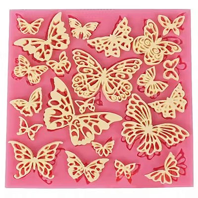 Molde Silicone Borboleta Borboletas Luxo Fondant Chocolate